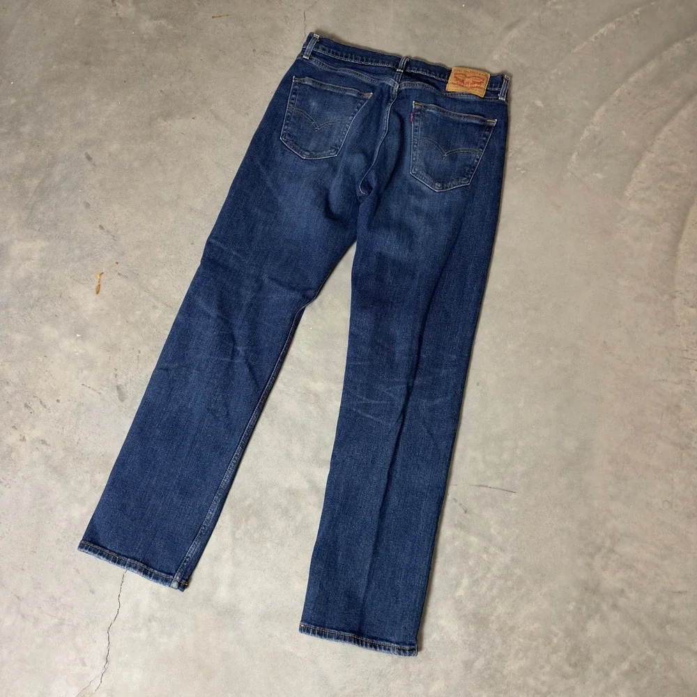 Levi's 514 Straight Fit Jeans Mens 34x32 Blue Denim Baggy Casual Streetwear